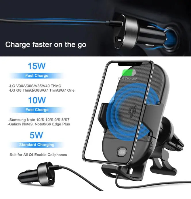 Letscom Universal Wireless KFZ-Smartphone Ladepad 15W Line A