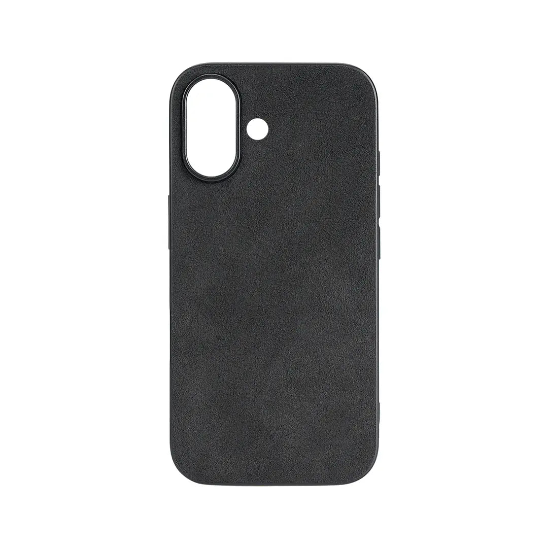 Cyoo Mikrofaserstoff Hülle (ähnlich Alcantara) iPhone 16 Schwarz