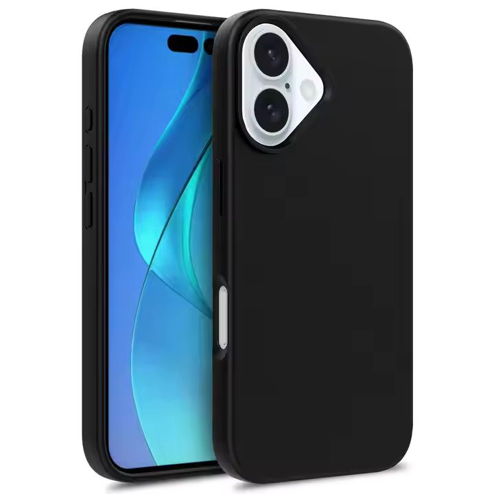 Cyoo Handyhülle für iPhone 16 Plus aus natürlichen Materialien - schwarz