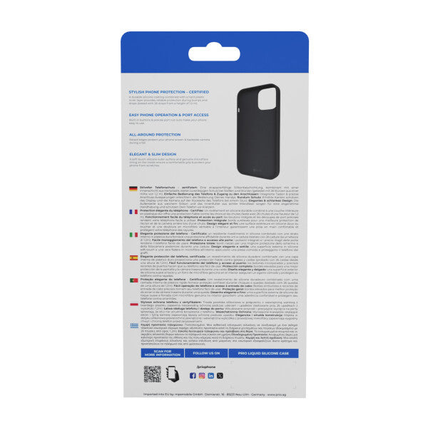 prio Liquid Silicone Case für Samsung A25 schwarz