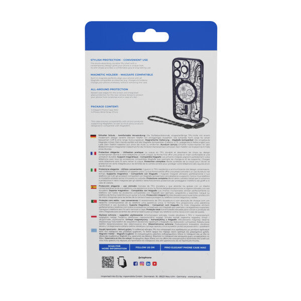 prio elegante Handyhülle MAG für iPhone 13 Pro Max schwarz