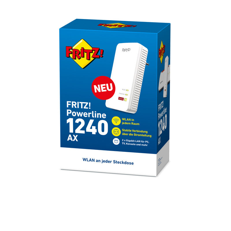 AVM FRITZ!Powerline 1240 AX WLAN Einzeladapter
