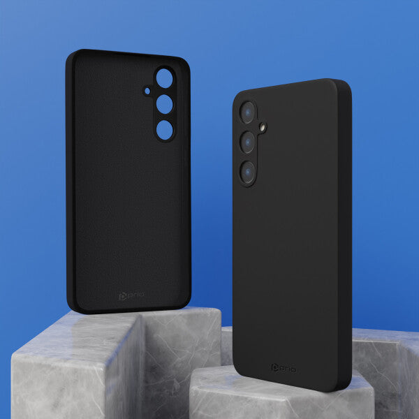 prio Liquid Silicone Case für Samsung A25 schwarz