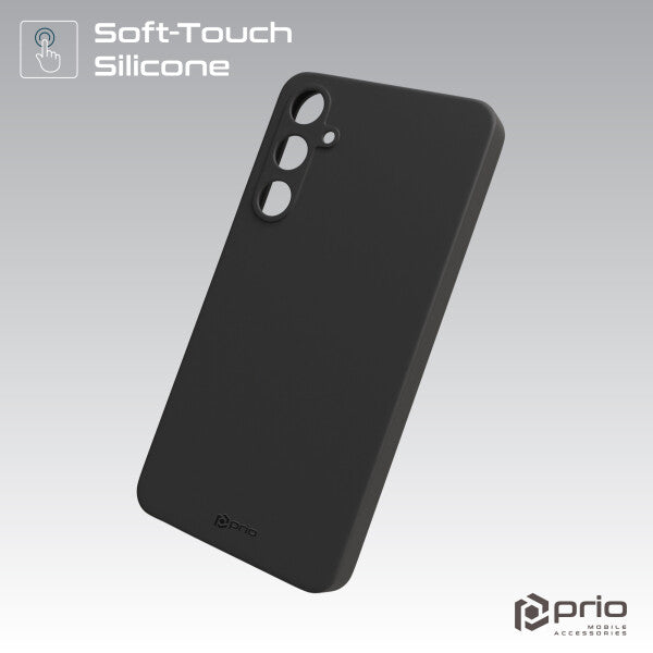 prio Liquid Silicone Case für Samsung A25 schwarz