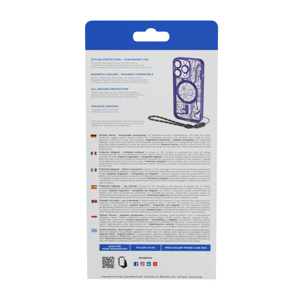 prio elegante Handyhülle MAG für iPhone 13 Pro lila