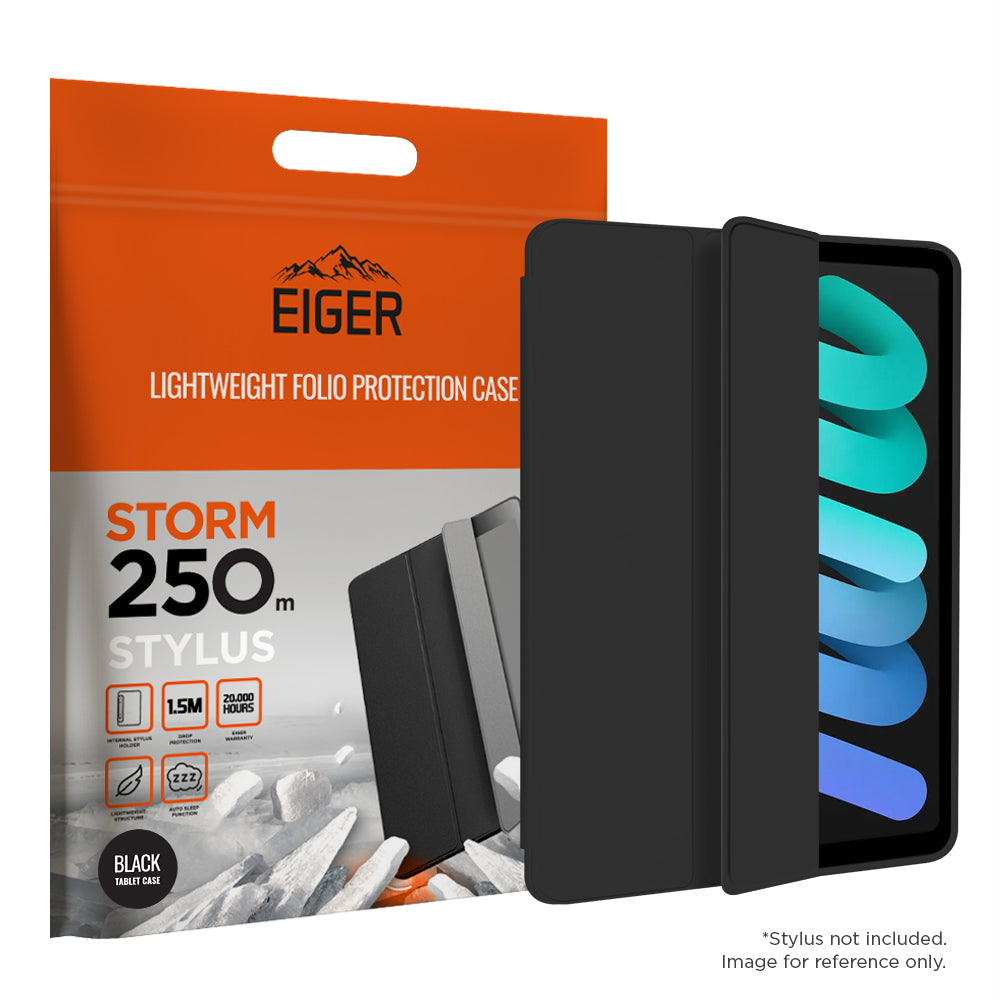Eiger Storm 250m Stylus Hülle für iPad Mini (2021 / 2024) - schwarz