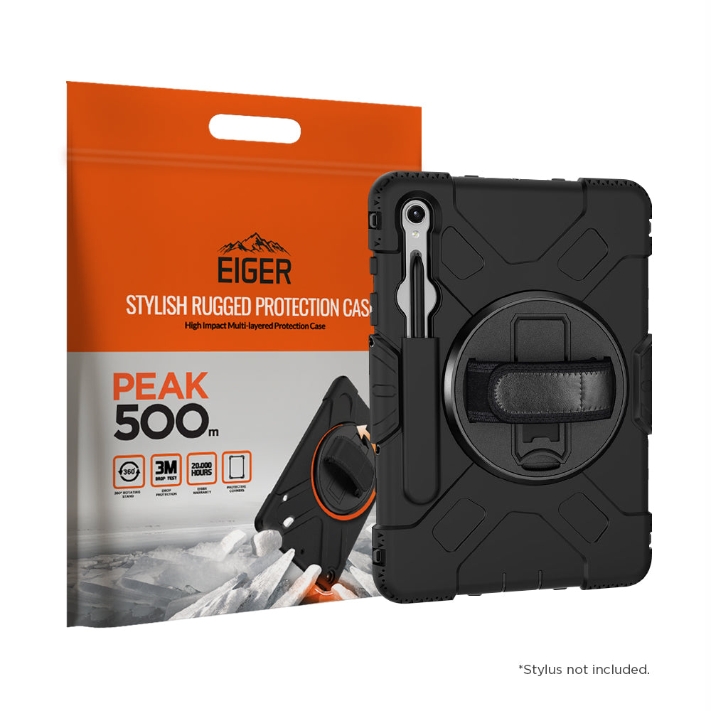Eiger Peak 500m Hülle für Galaxy Tab S9 / S9FE - schwarz