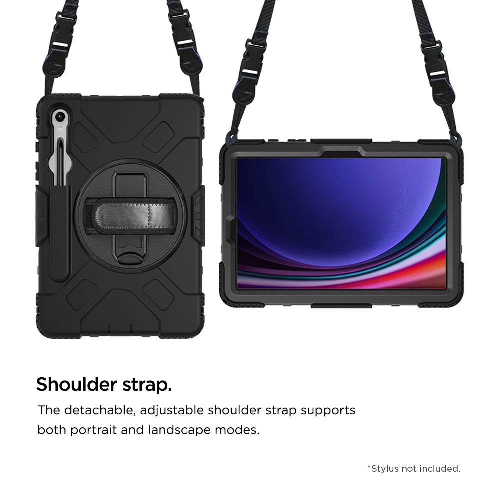 Eiger Peak 500m Hülle für Galaxy Tab S9 / S9FE - schwarz