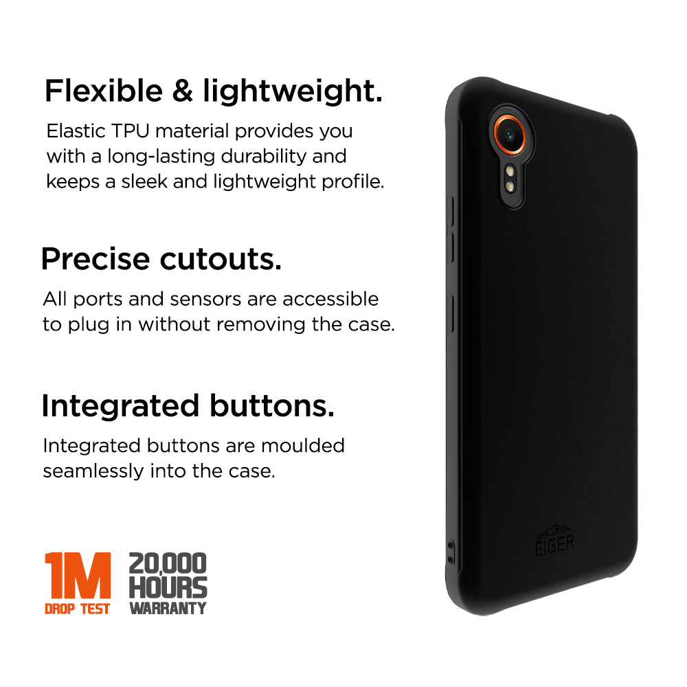Eiger Grip Case für Samsung Galaxy Xcover7 - schwarz