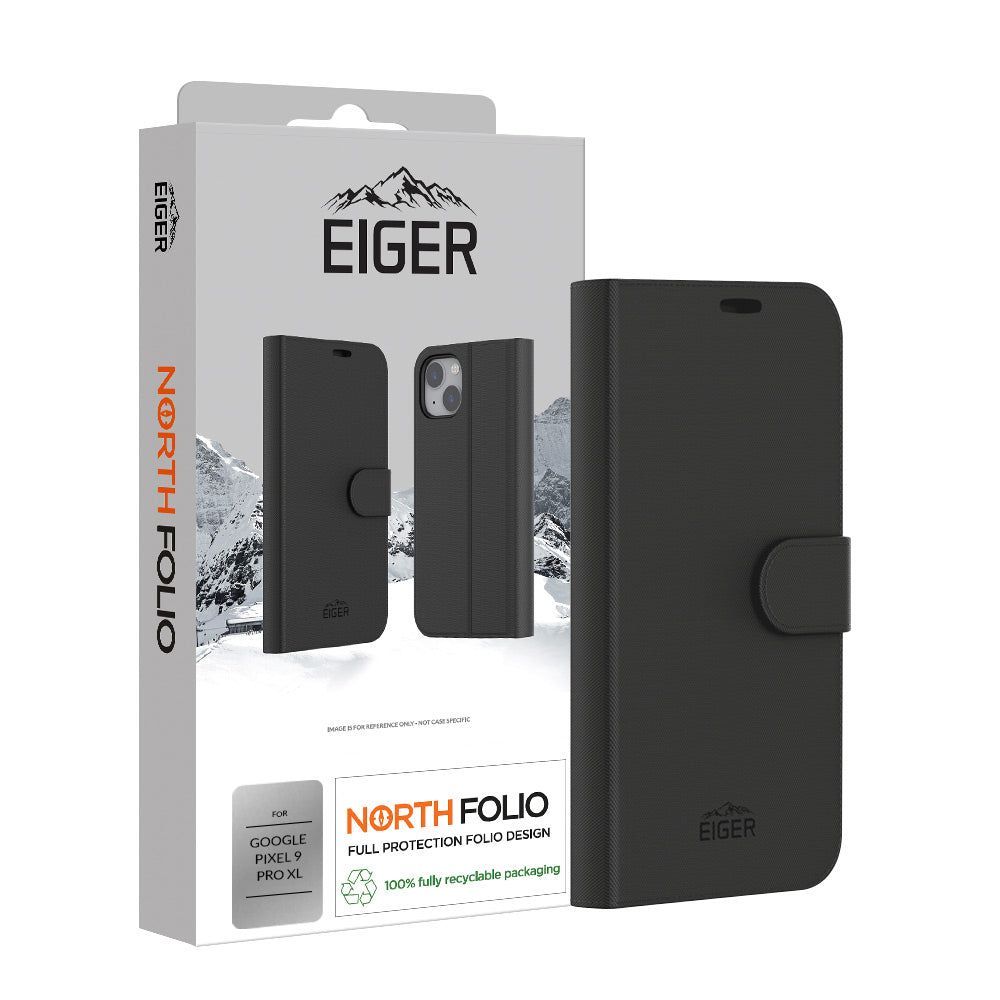 Eiger North Folio Case für Google Pixel 9 Pro XL - schwarz