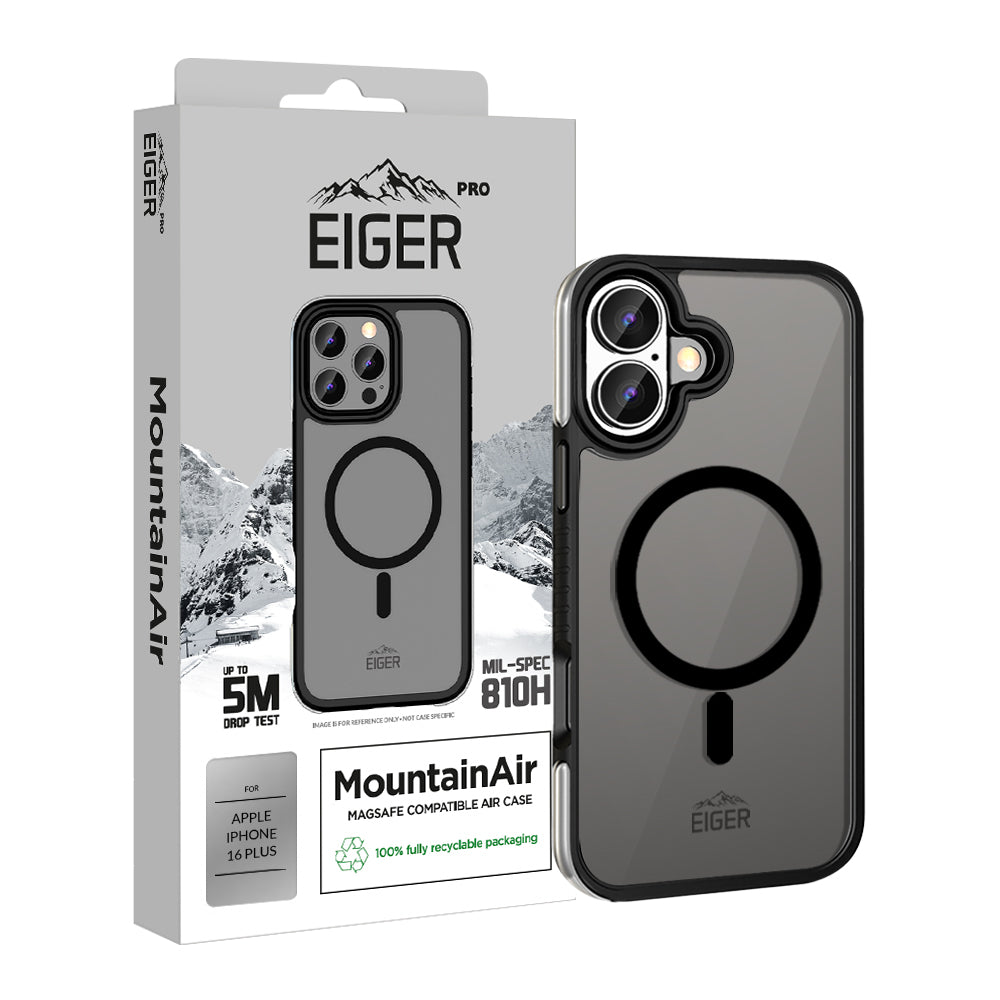 Eiger MountainAir Case für Apple iPhone 16 Plus - schwarz