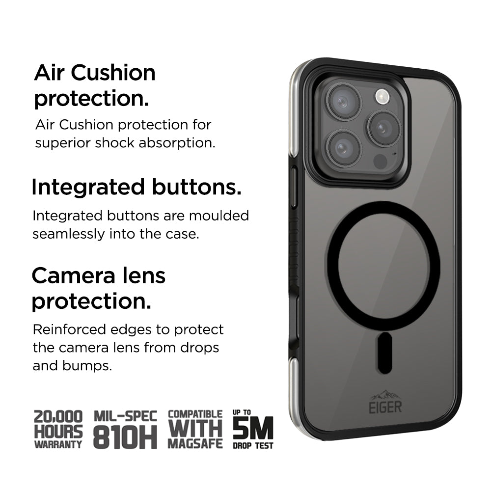 Eiger MountainAir Case für Apple iPhone 16 Pro Max - schwarz