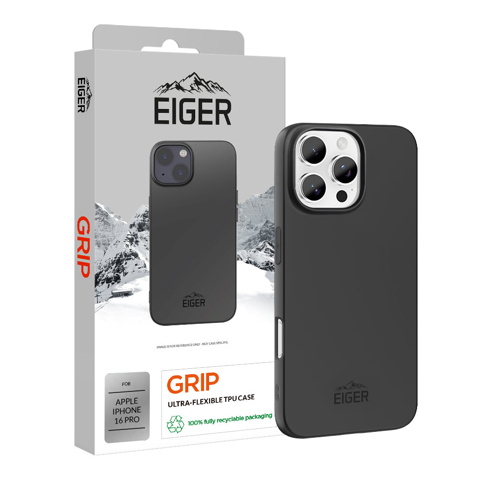 Eiger Grip Case für Apple iPhone 16 Pro - schwarz
