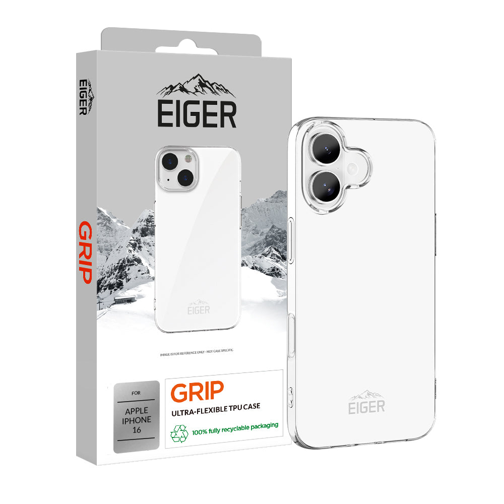 Eiger Grip Case für Apple iPhone 16 - transparent