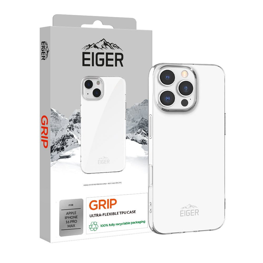 Eiger Grip Case für Apple iPhone 16 Pro Max - transparent