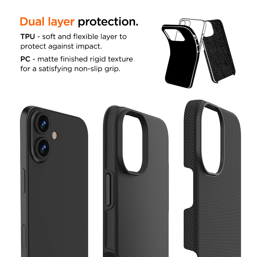 Eiger North Case für Apple iPhone 16 - schwarz