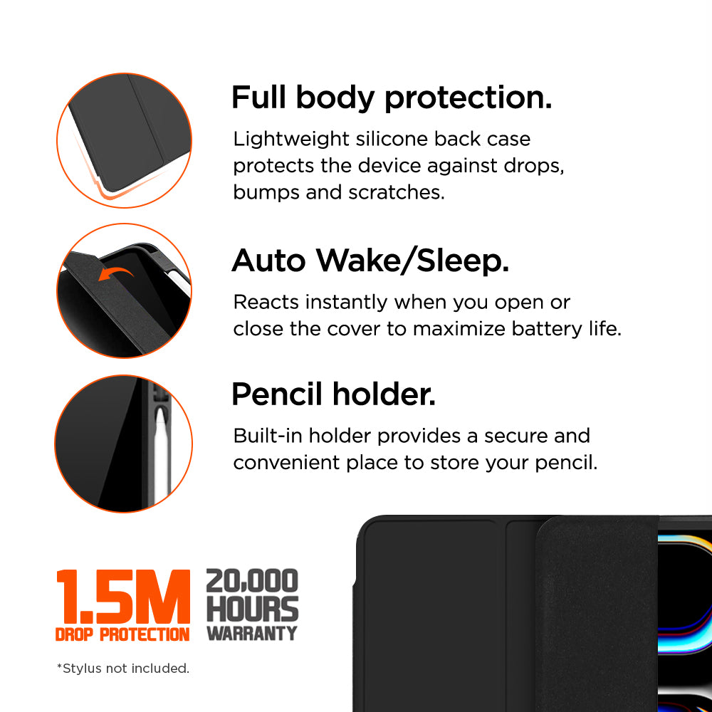Eiger Storm 250m Stylus Hülle für iPad Pro 11 (2024) - schwarz