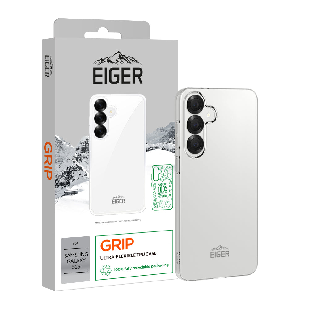 Eiger Grip Case für Samsung Galaxy S25 - transparent
