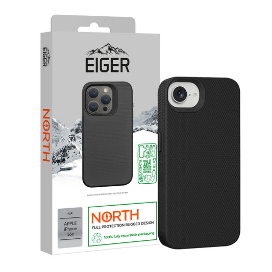 Eiger North Case für Apple iPhone 16e - schwarz