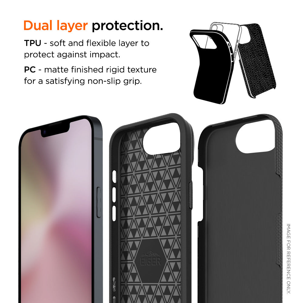 Eiger North Case für Apple iPhone 16e - schwarz