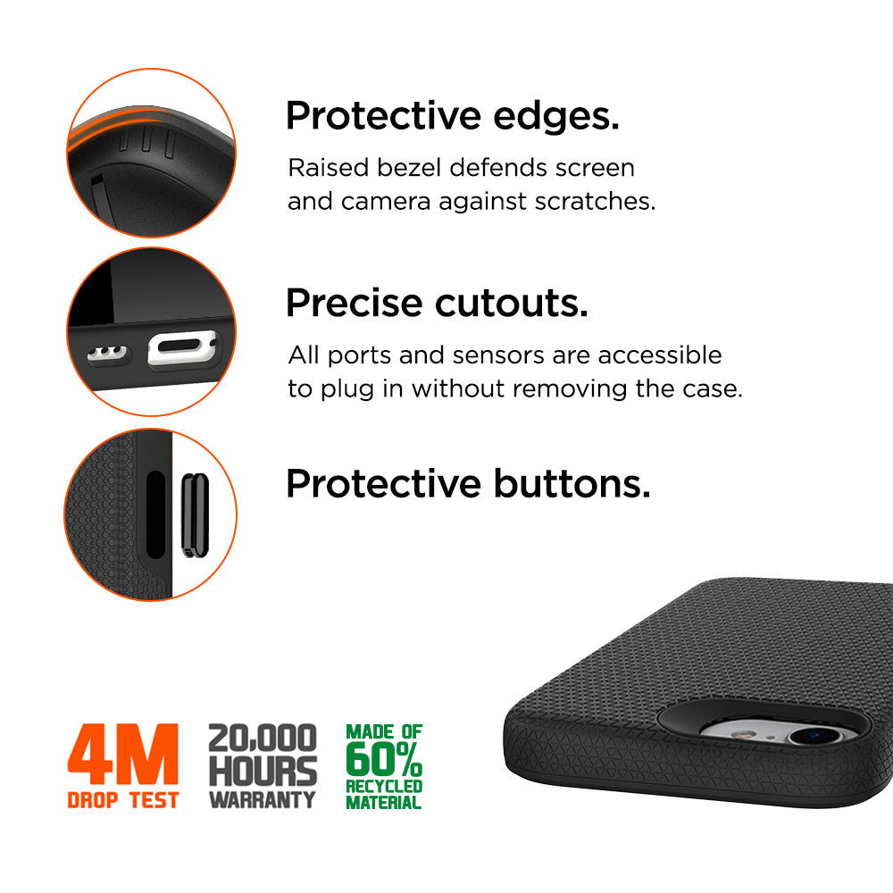 Eiger North MagSafe Case GRS für Apple iPhone 16e - schwarz