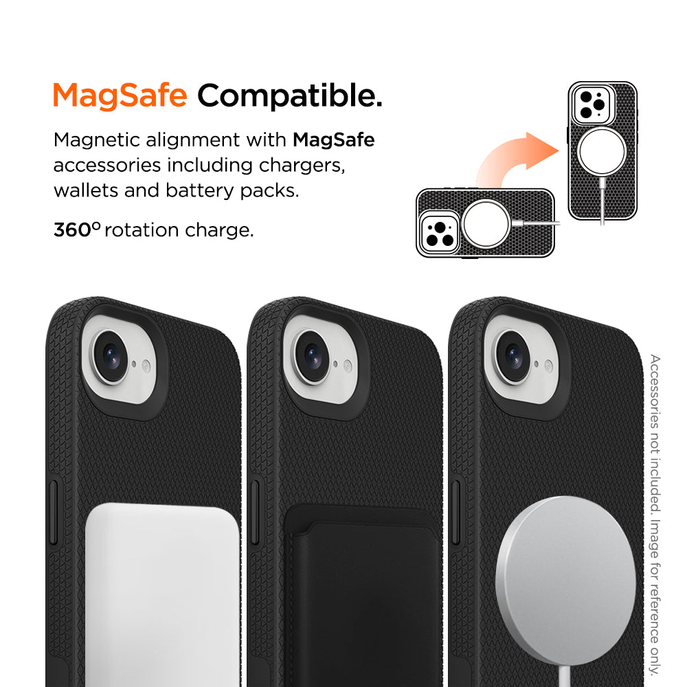 Eiger North MagSafe Case GRS für Apple iPhone 16e - schwarz