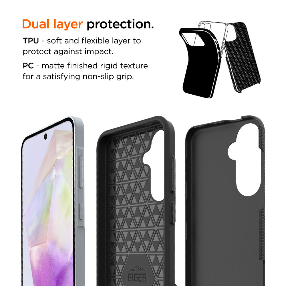 Eiger North Case GRS für Samsung Galaxy A36 / A56 - schwarz