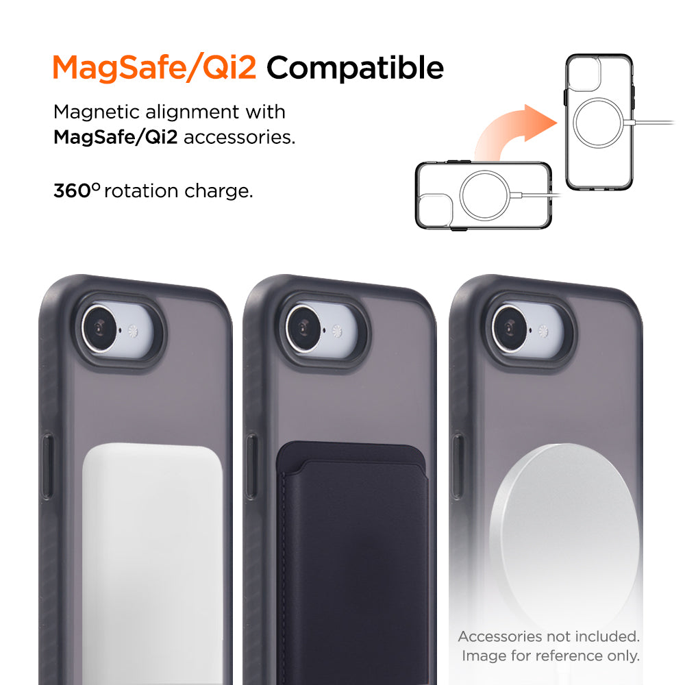 Eiger Blizzard MagSafe Case GRS für Apple iPhone 16e - schwarz