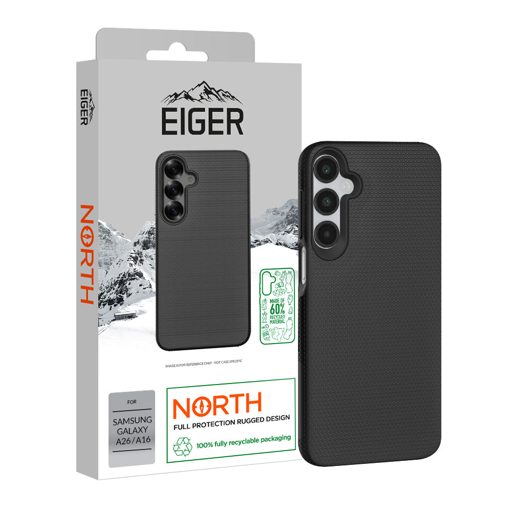 Eiger North Case GRS für Samsung Galaxy A26 / A16 - schwarz