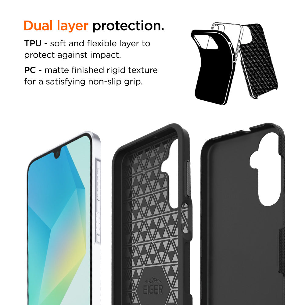 Eiger North Case GRS für Samsung Galaxy A26 / A16 - schwarz