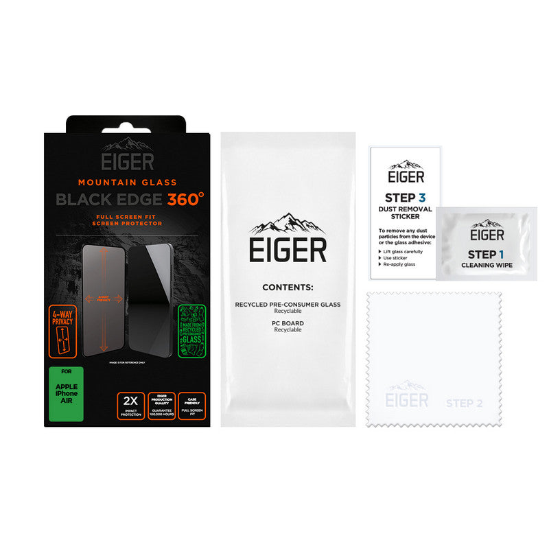 Eiger SP Black Privacy EDGE360 iPhone 17 Air