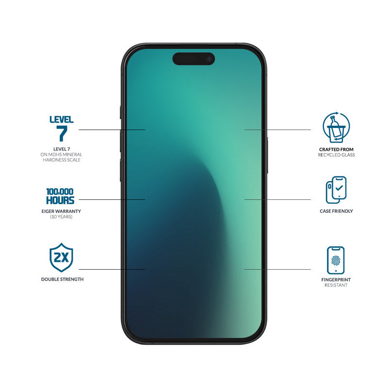 Eiger SP Mountain Glass Clear iPhone 17 / 17 Pro / 16 Pro