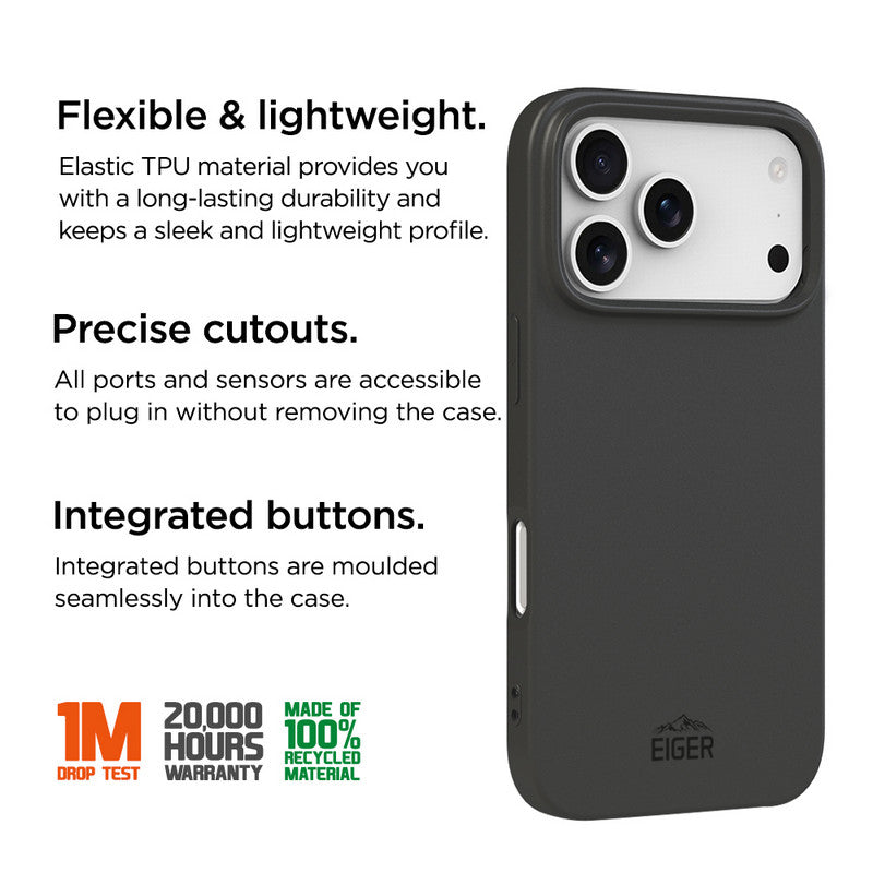 Eiger Grip Case GRS iPhone 17 Pro schwarz