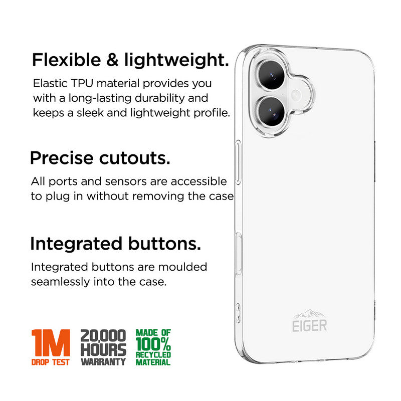 Eiger Grip Case GRS iPhone 17 transparent