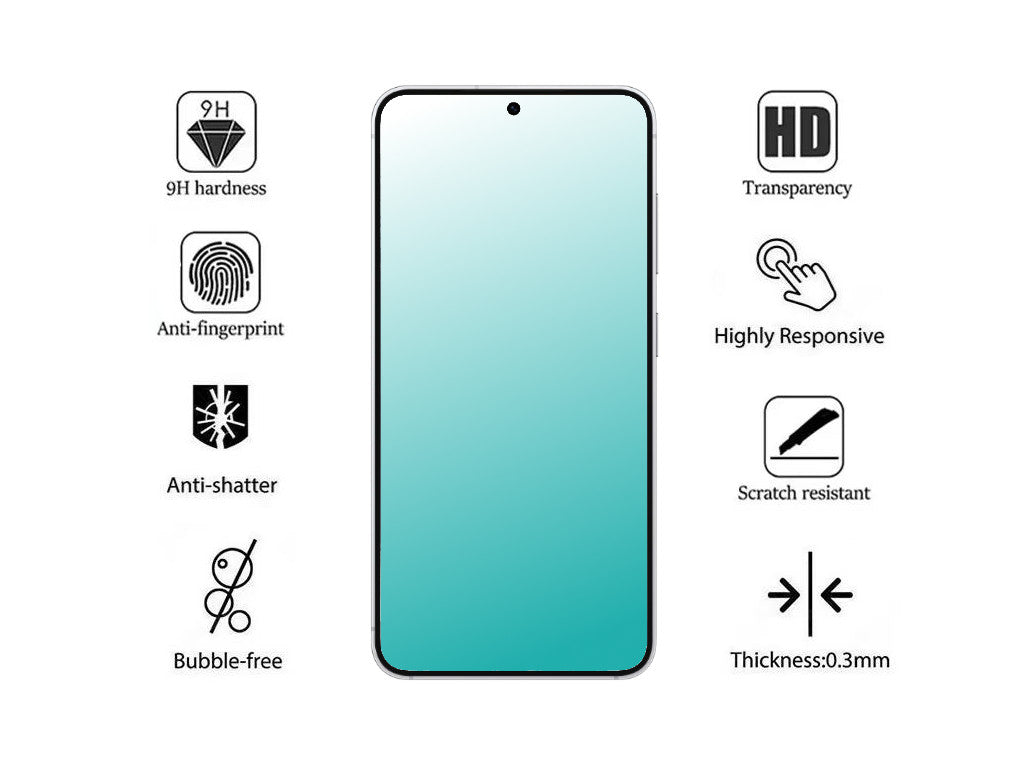 Handy Display Schutzglas für Samsung Galaxy S25