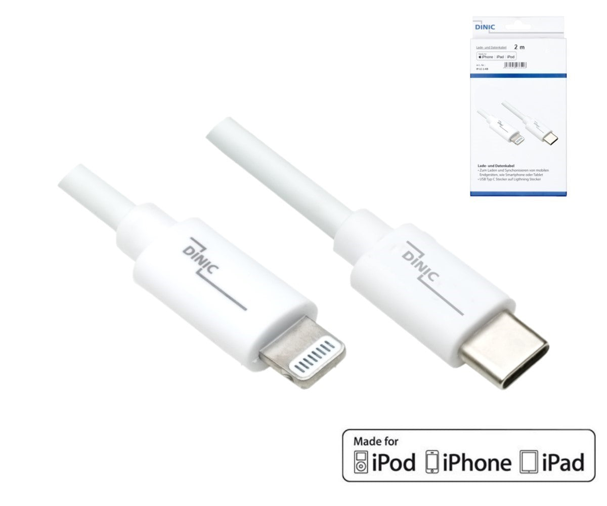 USB-C auf Lightning Kabel 2m, weiss