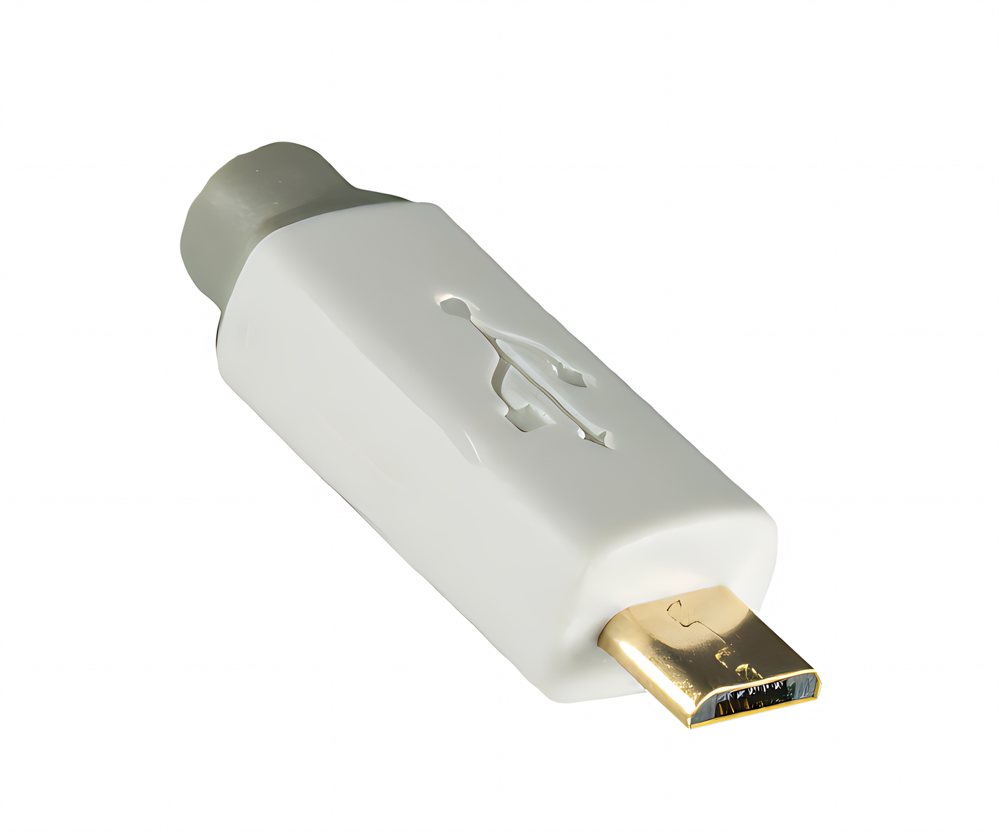 USB-A auf Micro-USB HQ-Kabel 0,5m, weiss