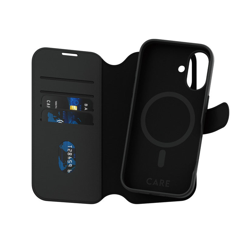 PanzerGlass CARE Tango Wallet Case MagSafe iPhone 16 schwarz
