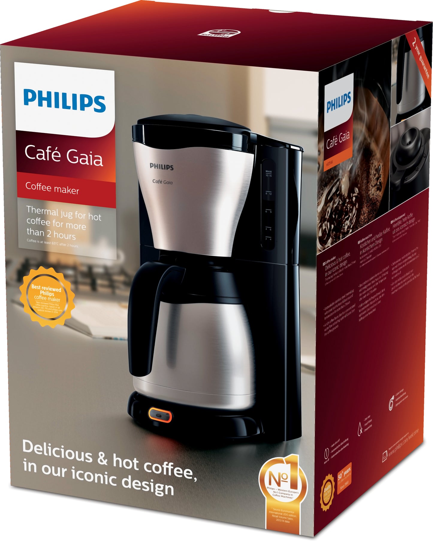 Philips HD7548 Café Gaia Filterkaffeemaschine