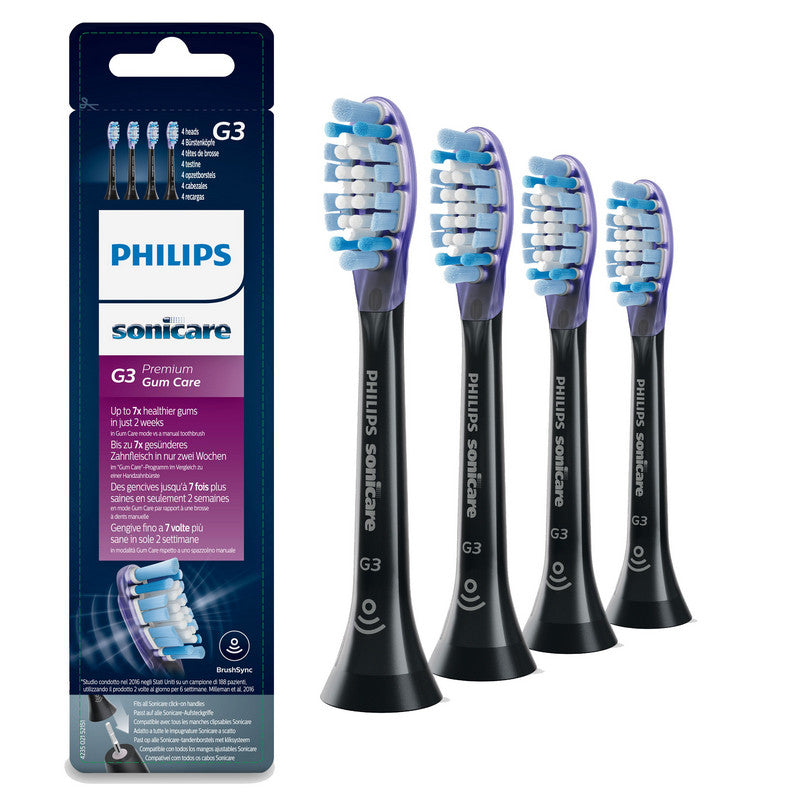 Philips Sonicare G3 Premium Gum Care 4x Bürstenköpfe schwarz