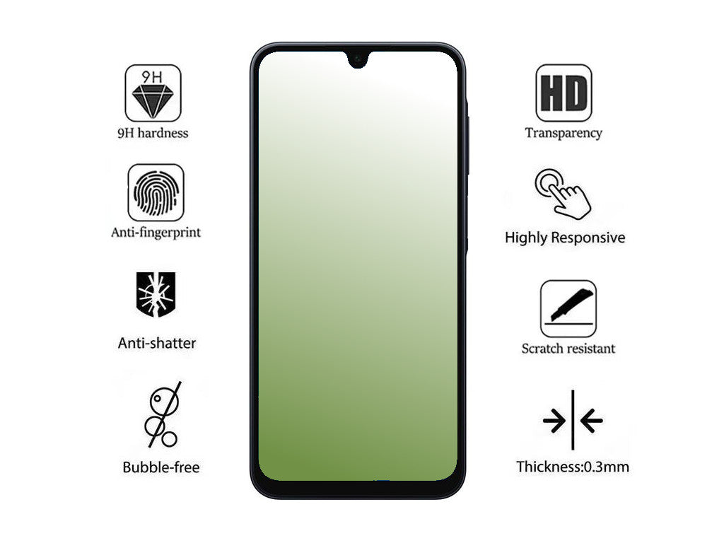 Handy Display Schutzglas für Samsung Galaxy A16