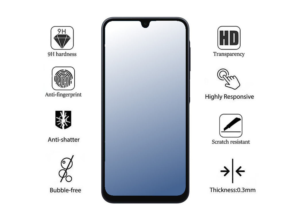 Handy Display Schutzglas für Samsung Galaxy A25