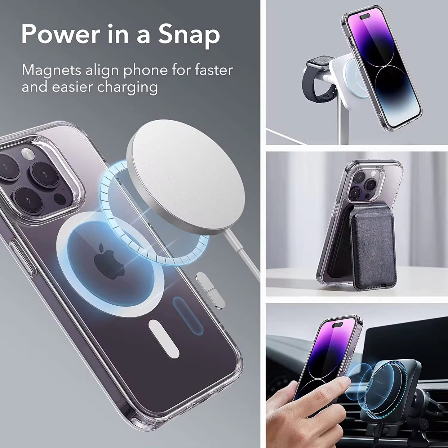 Handy Schutzhülle passend für iPhone 15 Pro Max - magnetisch