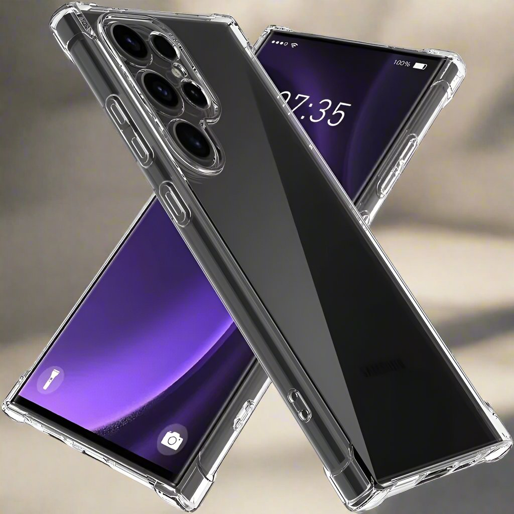 Handy Schutzhülle passend für Samsung Galaxy S24 Ultra - weiche TPU Hülle