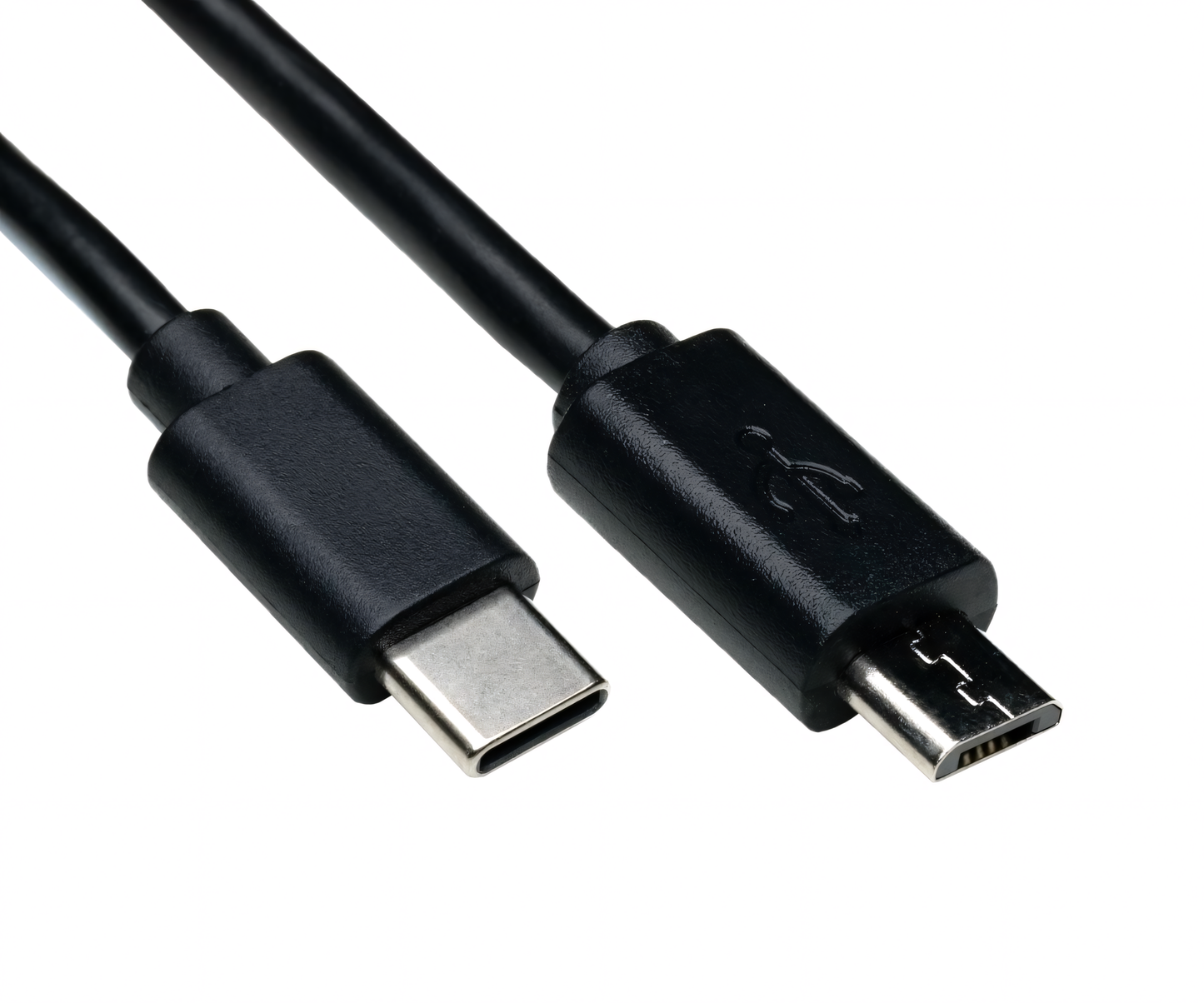 USB-C auf Micro-USB Kabel 1,0m, schwarz