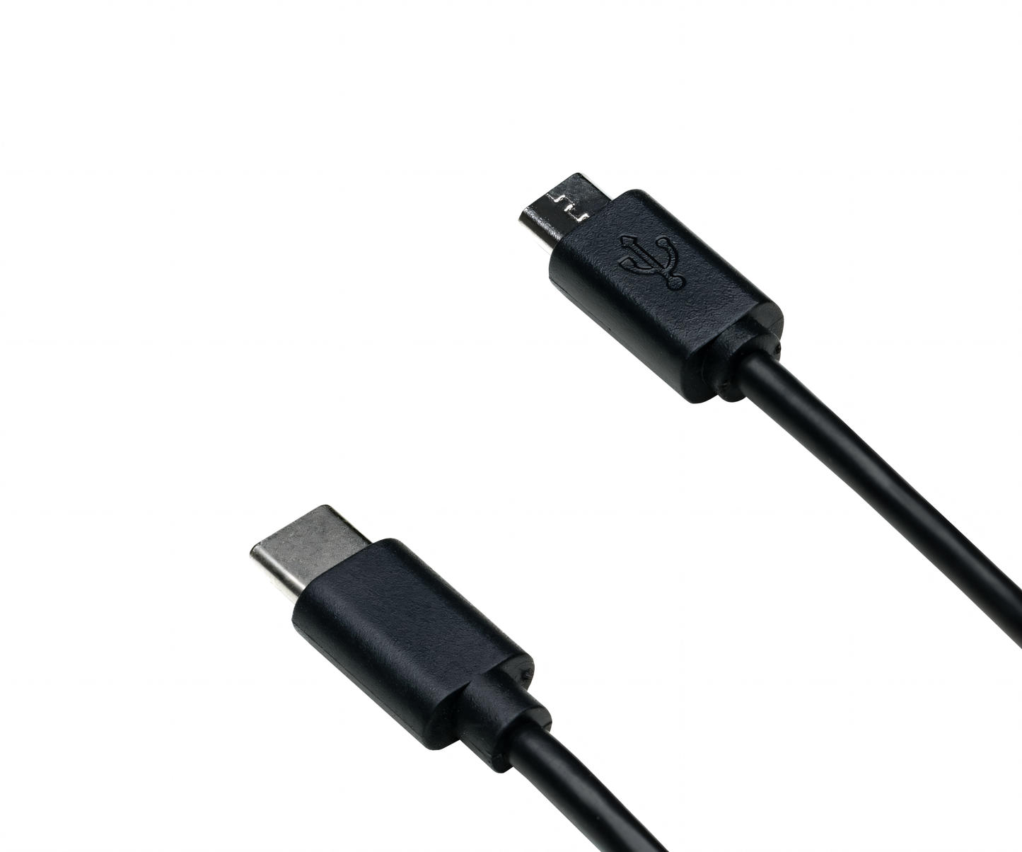 USB-C auf Micro-USB Kabel 1,0m, schwarz