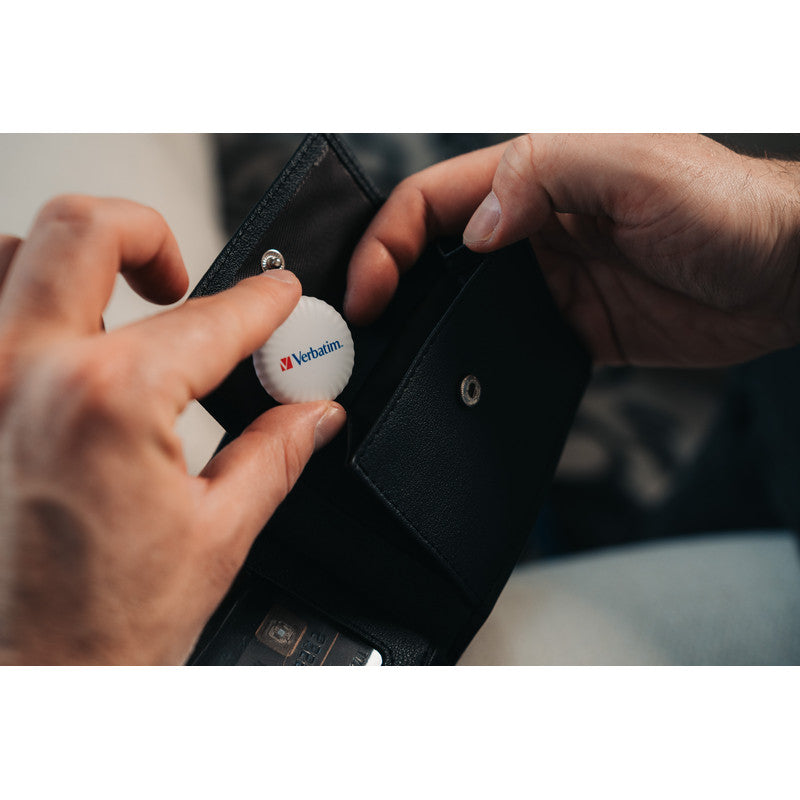 Verbatim My Finder Coin - Bluetooth Item Finder - 2er Pack - schwarz / weiss