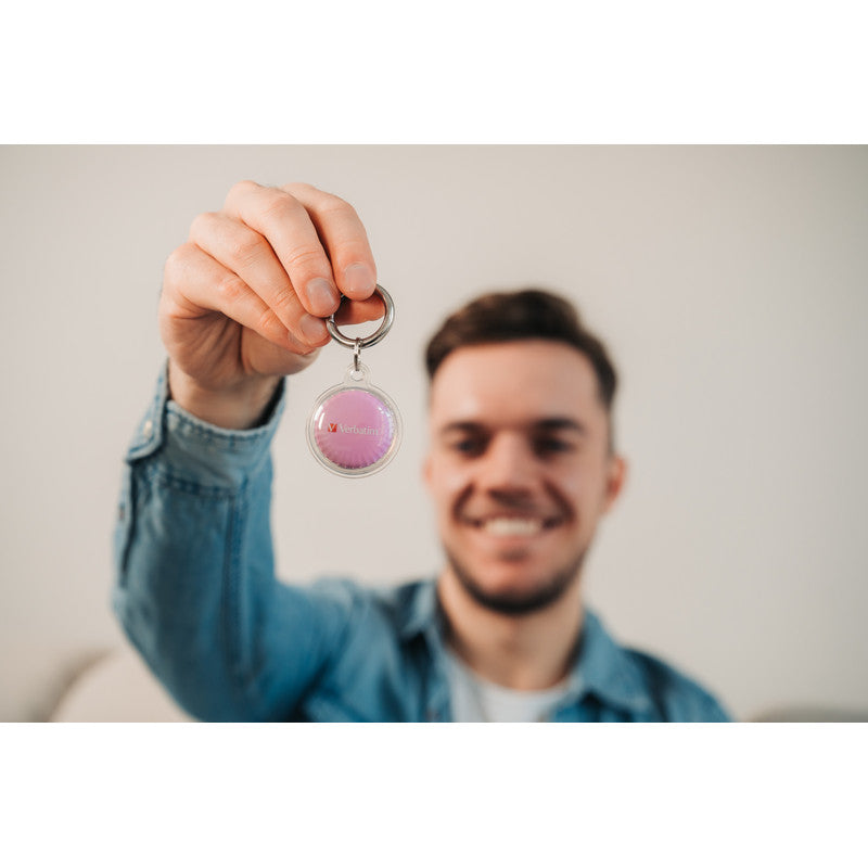 Verbatim My Finder Coin - Bluetooth Item Finder - 3er Pack - schwarz / pink / weiss