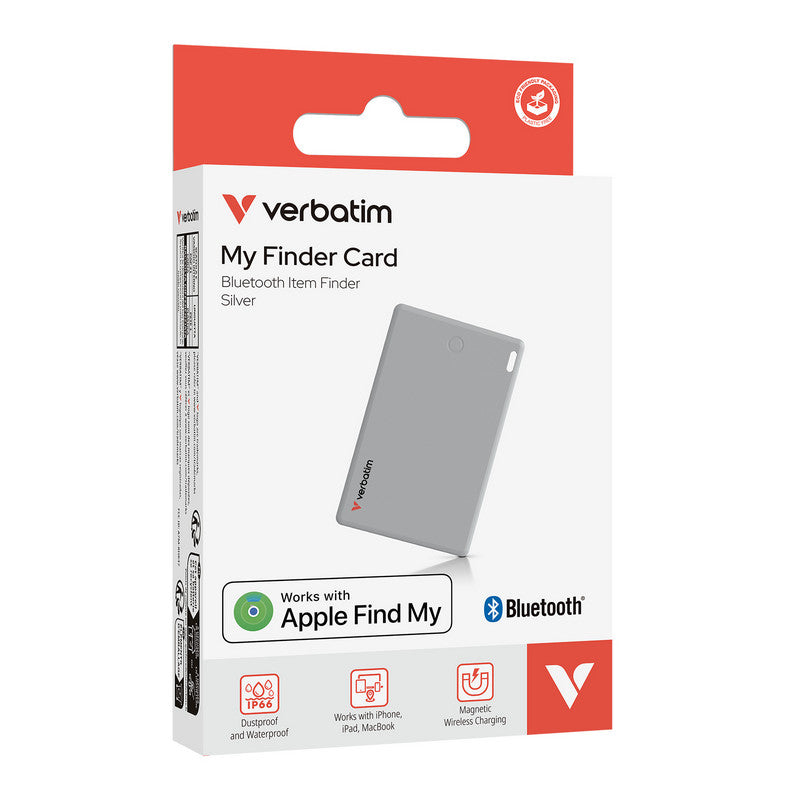 Verbatim My Finder Card - Bluetooth Item Finder - silber