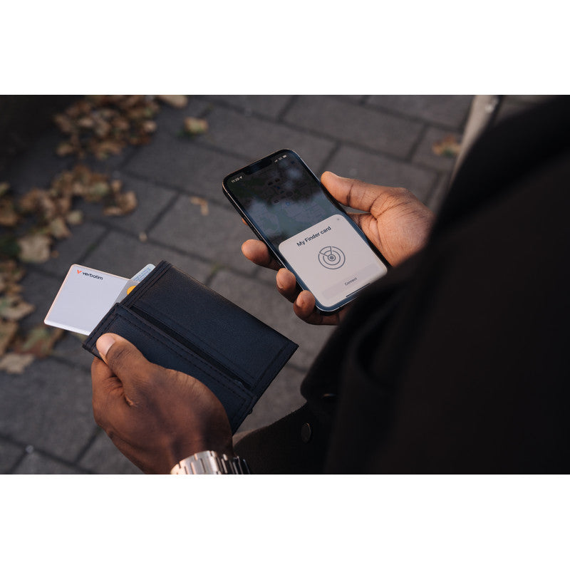 Verbatim My Finder Card - Bluetooth Item Finder - 2er Pack - schwarz / silber